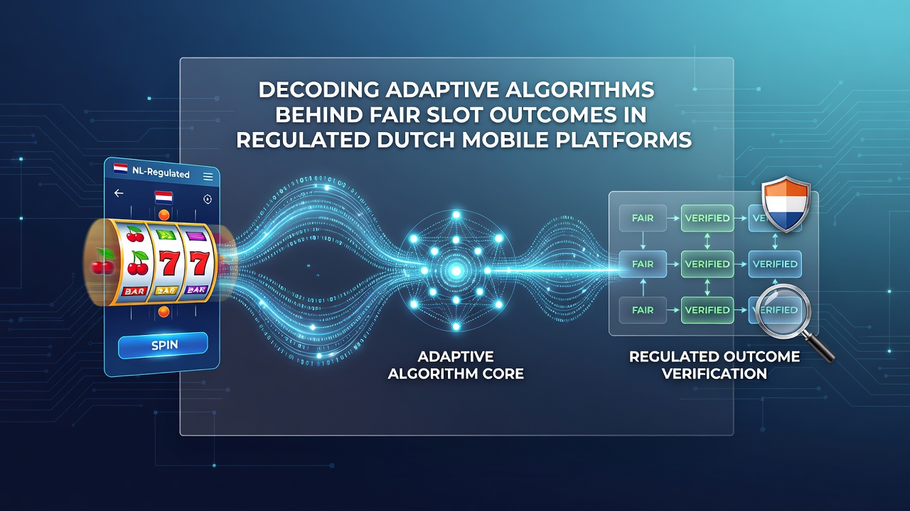 Diagram van adaptieve algoritme componenten in slotuitkomsten