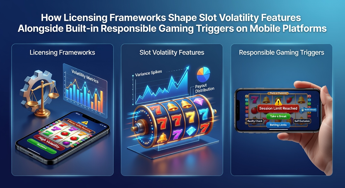 Mobiele slot interfaces met volatiliteitsindicatoren en verantwoord gaming triggers onder licentiekaders