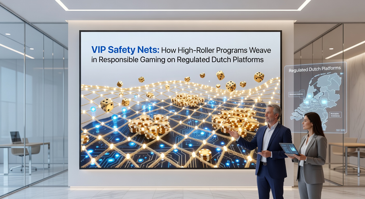 Grafiek met statistieken over responsible gaming interventies in VIP-programma's op Nederlandse casino platforms, inclusief limiet-tools en spelerfeedback